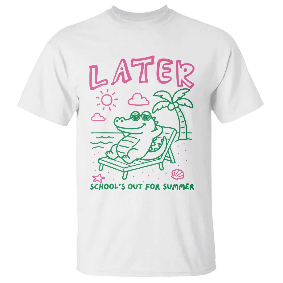 Later Gator School's Out for Summer T Shirt Funny Last Day of School