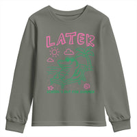 Later Gator School's Out for Summer Youth Sweatshirt Funny Last Day of School