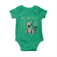 Got Too Silly Baby Onesie Funny Goose Jailbird Prison