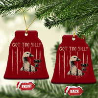 Got Too Silly Ceramic Ornament Funny Goose Jailbird Prison