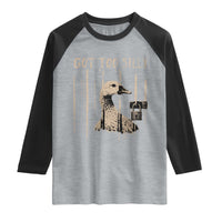 Got Too Silly Raglan Shirt Funny Goose Jailbird Prison