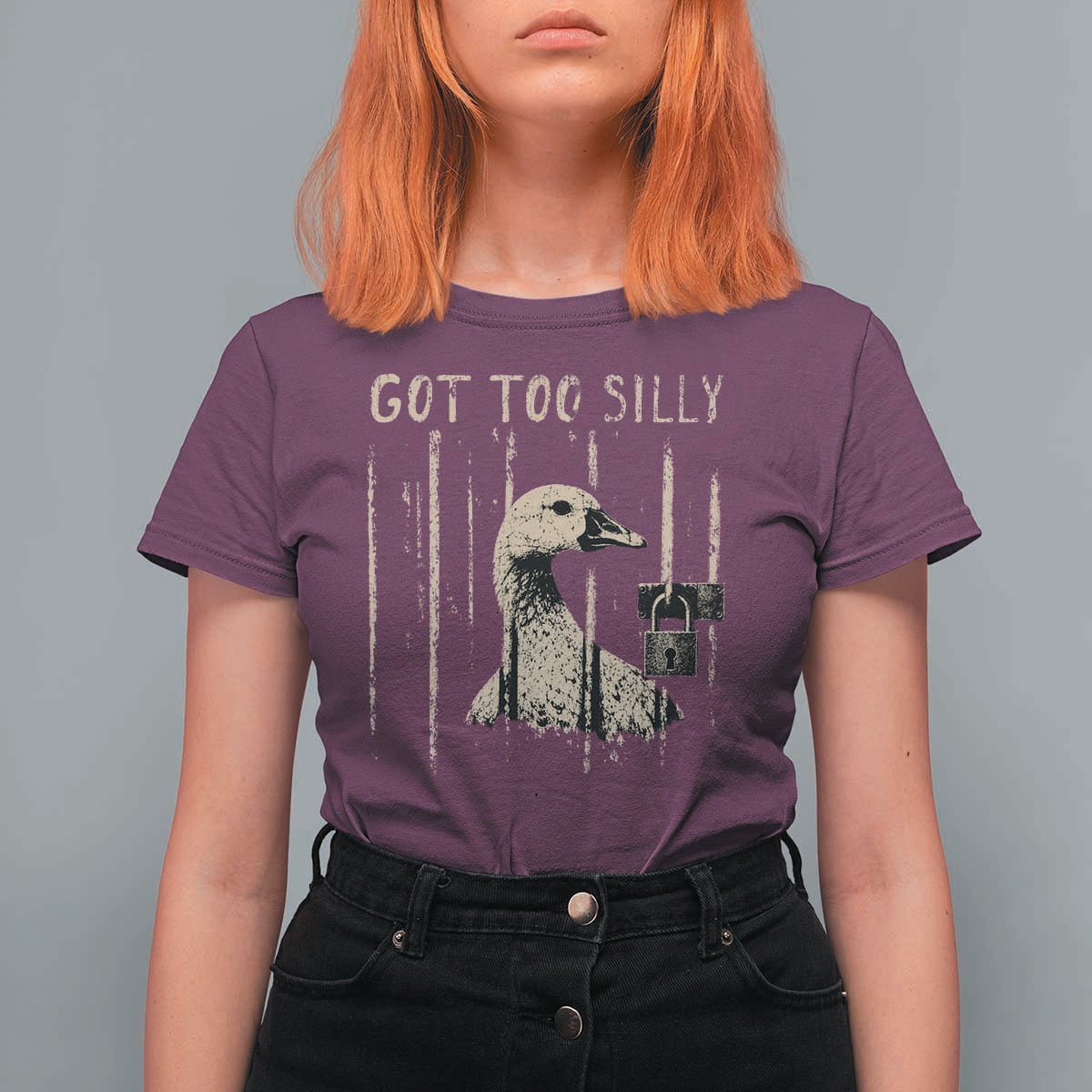 Got Too Silly T Shirt For Women Funny Goose Jailbird Prison