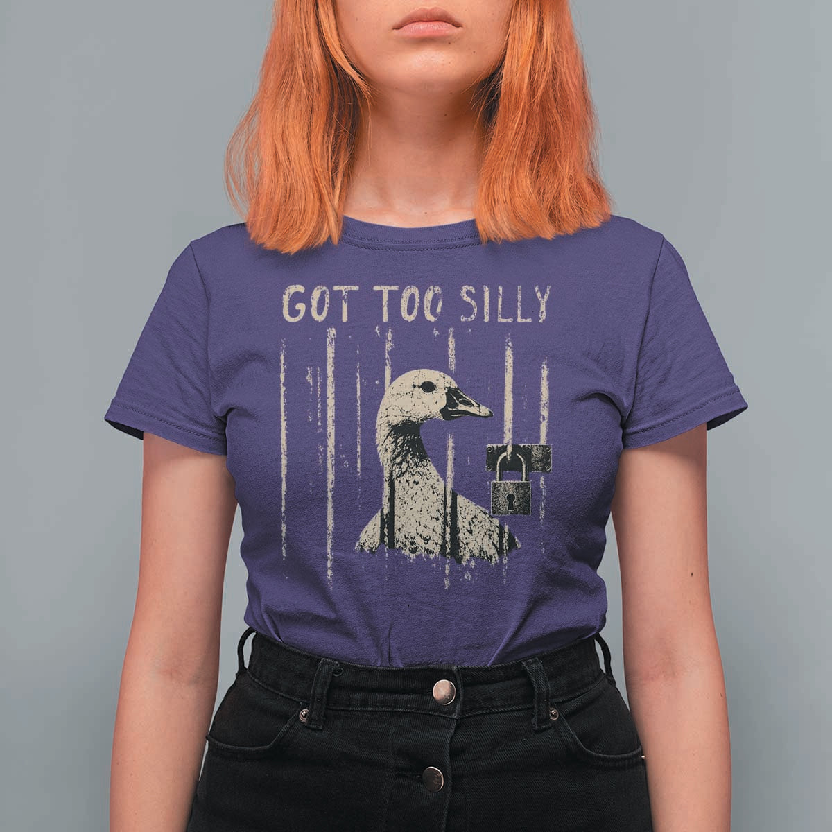 Got Too Silly T Shirt For Women Funny Goose Jailbird Prison
