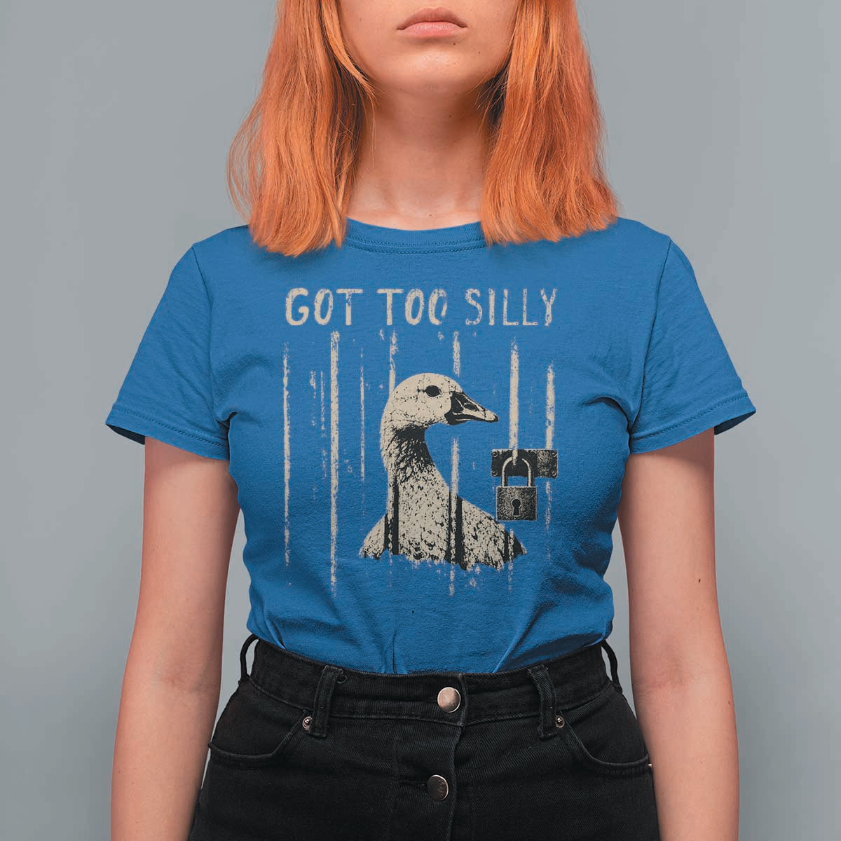 Got Too Silly T Shirt For Women Funny Goose Jailbird Prison