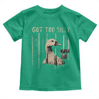 Got Too Silly Toddler T Shirt Funny Goose Jailbird Prison