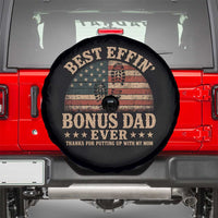 Best Effin Bonus Dad Ever Spare Tire Cover Step Dad American Flag Father's Day Gifts