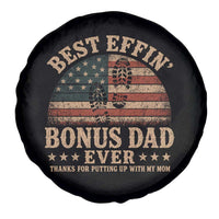 Best Effin Bonus Dad Ever Spare Tire Cover Step Dad American Flag Father's Day Gifts