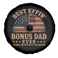 Best Effin Bonus Dad Ever Spare Tire Cover Step Dad American Flag Father's Day Gifts