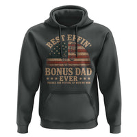Best Effin Bonus Dad Ever Hoodie Step Dad American Flag Father's Day Gifts