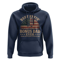 Best Effin Bonus Dad Ever Hoodie Step Dad American Flag Father's Day Gifts