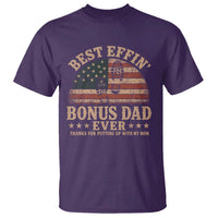 Best Effin Bonus Dad Ever T Shirt Step Dad American Flag Father's Day Gifts