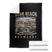 Utah Beach D Day Throw Blanket 82nd Anniversary Honor History Normandy WWII