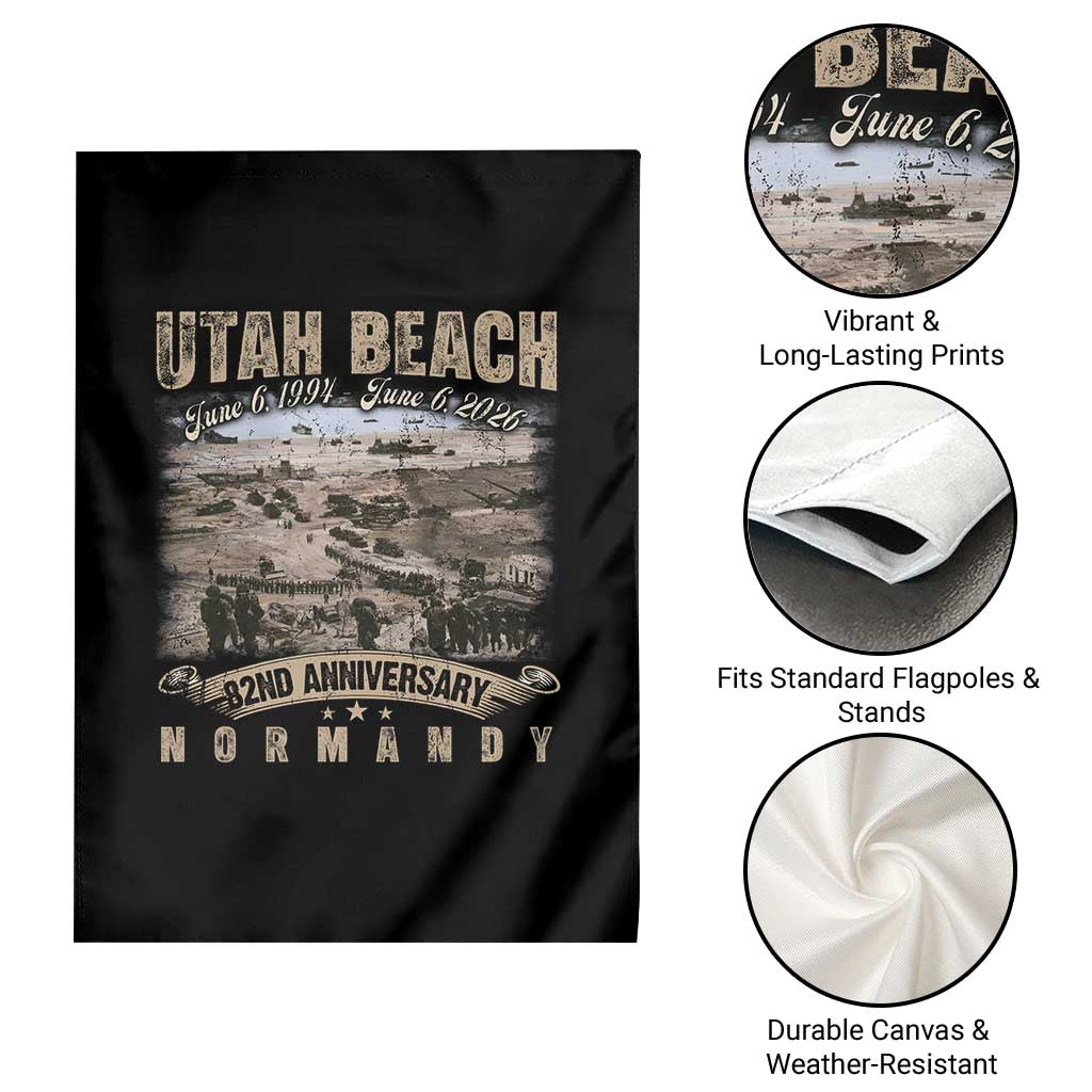 Utah Beach D Day Garden Flag 82nd Anniversary Honor History Normandy WWII