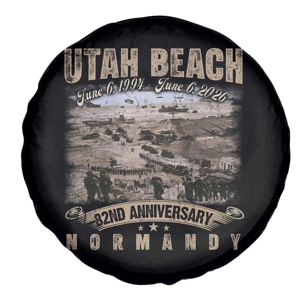Utah Beach D Day Spare Tire Cover 82nd Anniversary Honor History Normandy WWII
