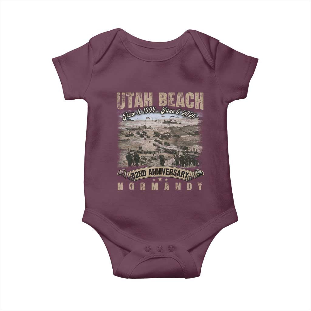 Utah Beach D Day Baby Onesie 82nd Anniversary Honor History Normandy WWII