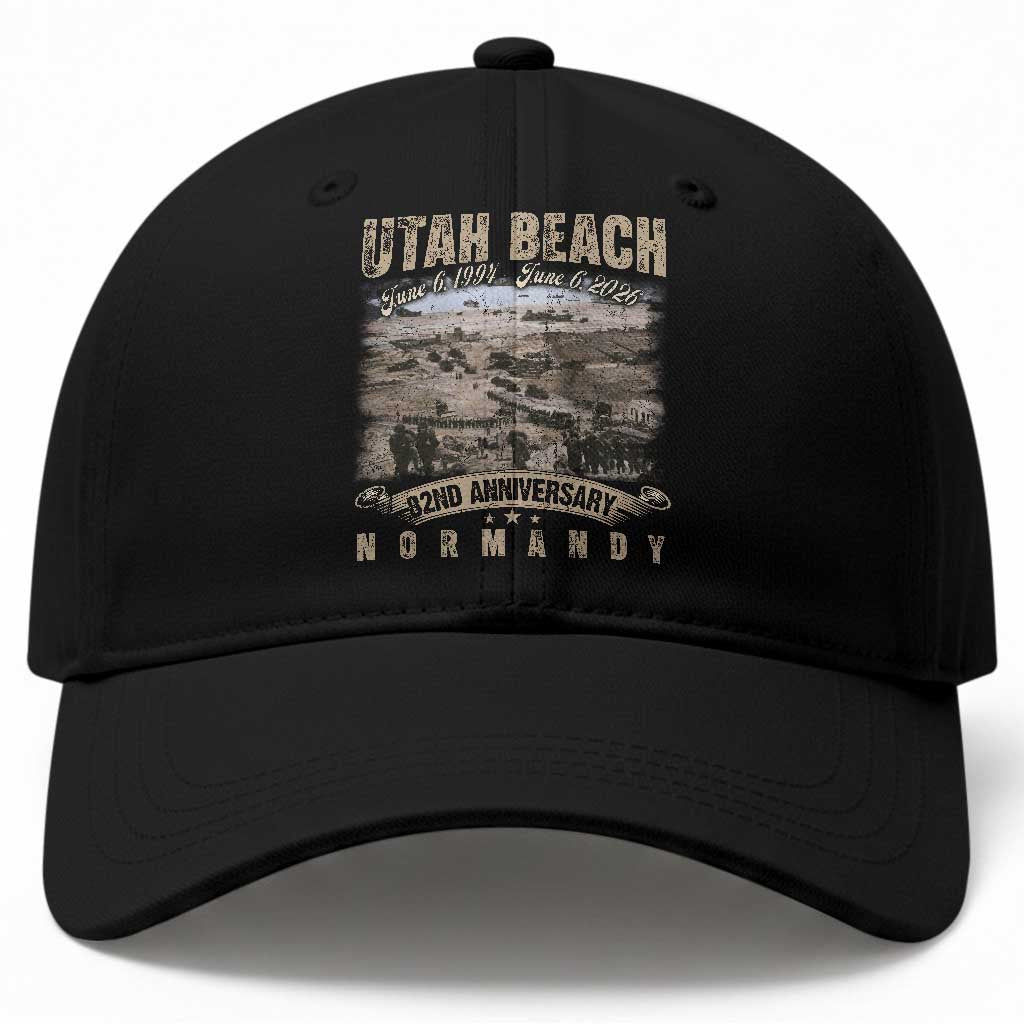 Utah Beach D Day Baseball Cap 82nd Anniversary Honor History Normandy WWII