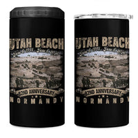 Utah Beach D Day 4 in 1 Can Cooler Tumbler 82nd Anniversary Honor History Normandy WWII