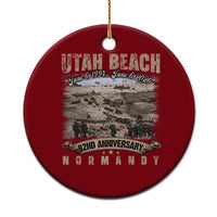 Utah Beach D Day Ceramic Ornament 82nd Anniversary Honor History Normandy WWII