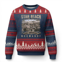 Utah Beach D Day Ugly Christmas Sweater 82nd Anniversary Honor History Normandy WWII