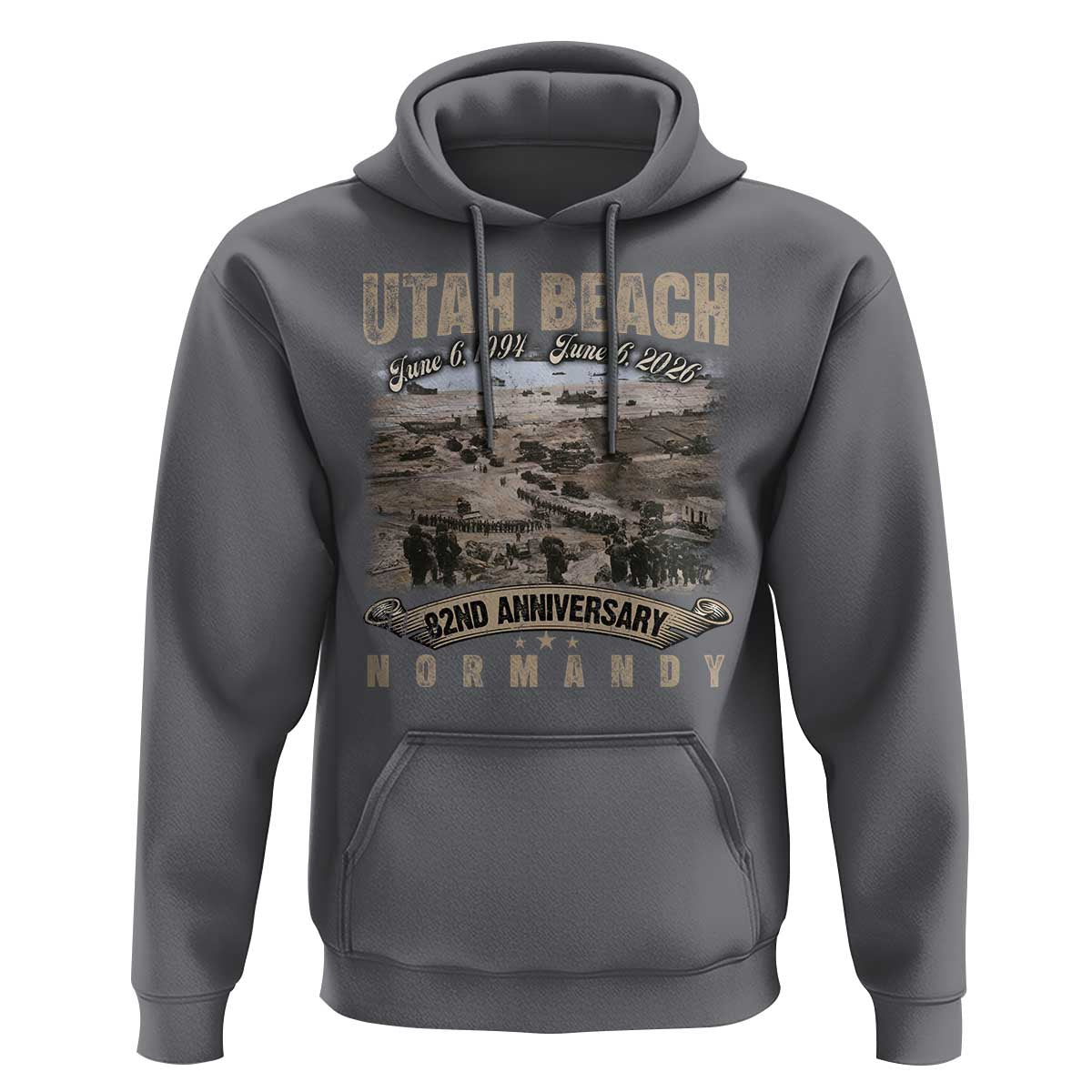 Utah Beach D Day Hoodie 82nd Anniversary Honor History Normandy WWII