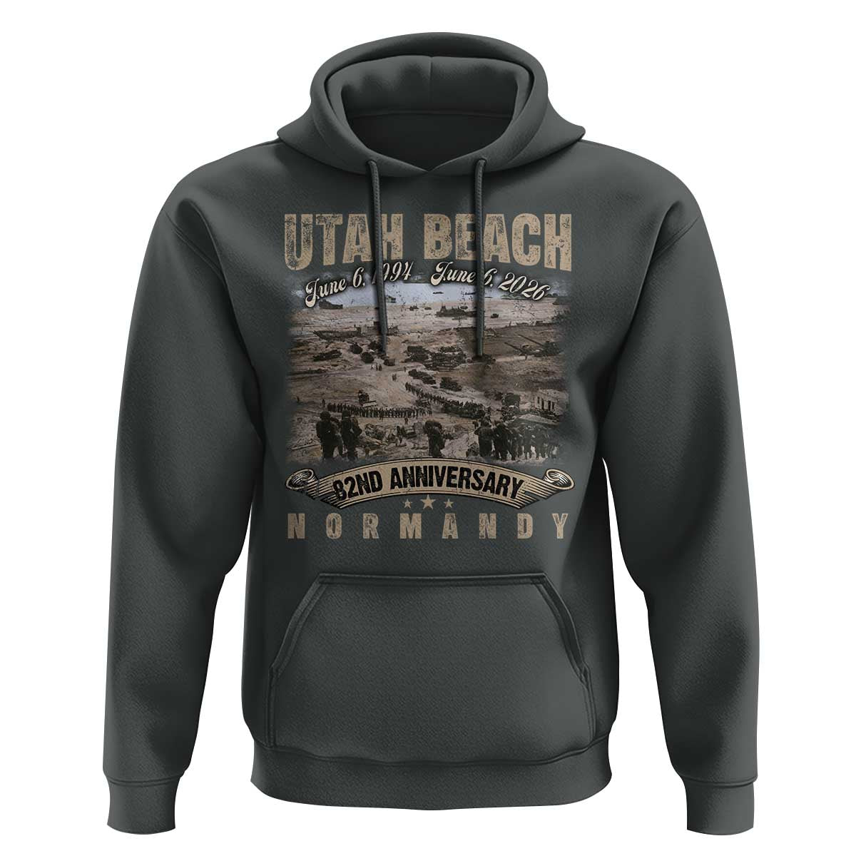 Utah Beach D Day Hoodie 82nd Anniversary Honor History Normandy WWII