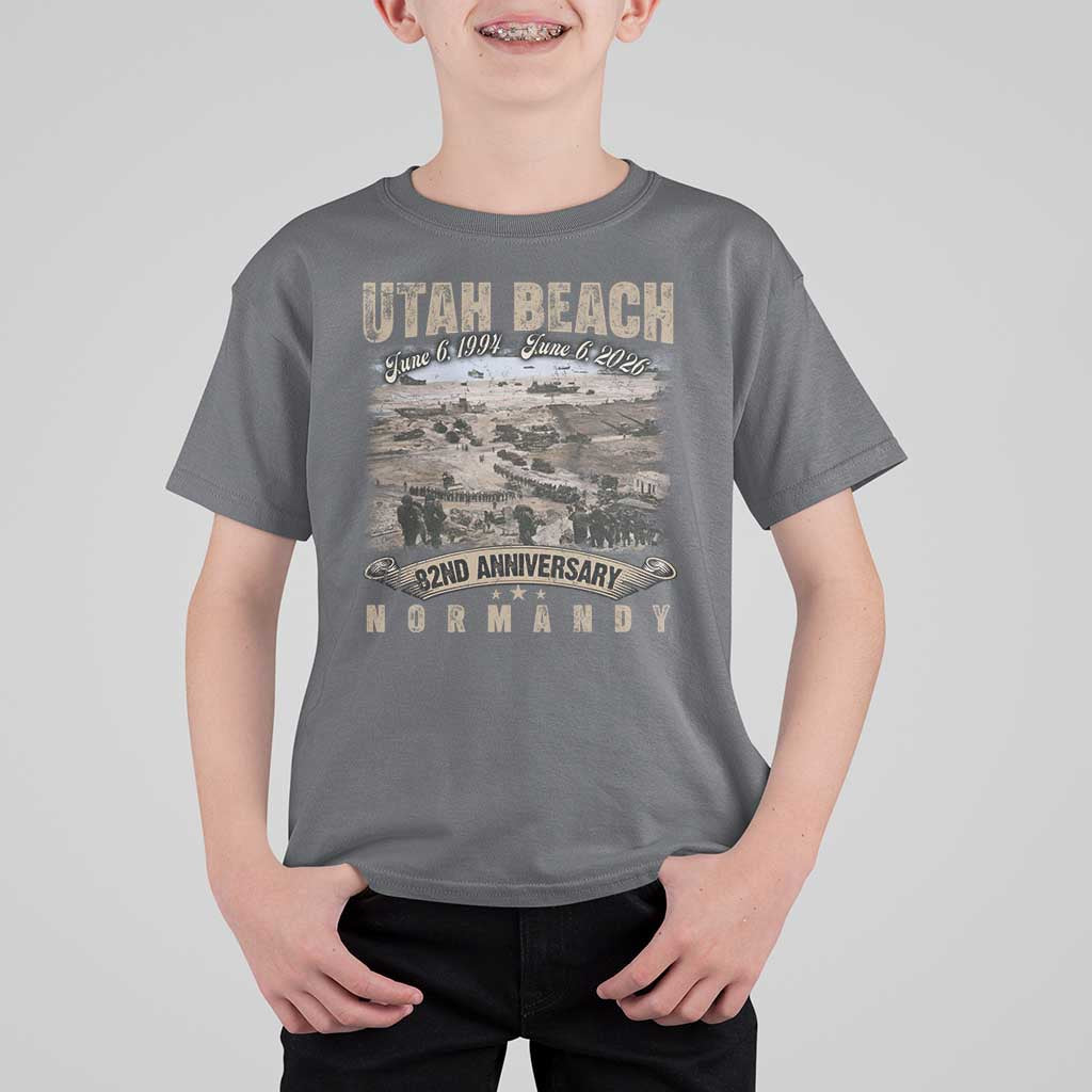 Utah Beach D Day T Shirt For Kid 82nd Anniversary Honor History Normandy WWII