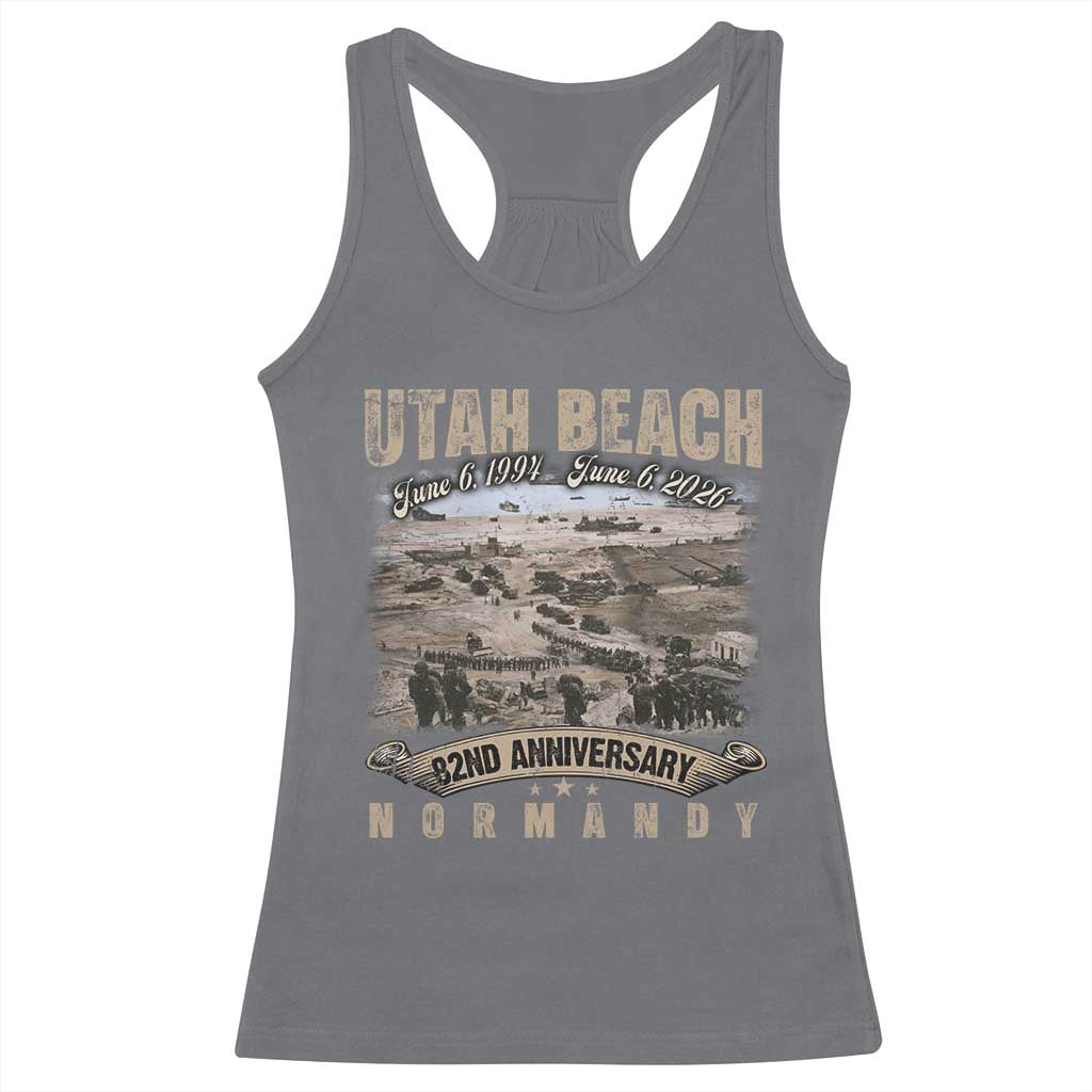 Utah Beach D Day Racerback Tank Top 82nd Anniversary Honor History Normandy WWII