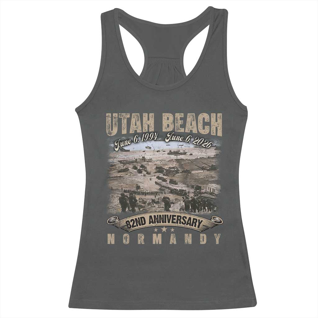 Utah Beach D Day Racerback Tank Top 82nd Anniversary Honor History Normandy WWII