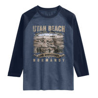 Utah Beach D Day Raglan Shirt 82nd Anniversary Honor History Normandy WWII