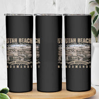 Utah Beach D Day Skinny Tumbler 82nd Anniversary Honor History Normandy WWII