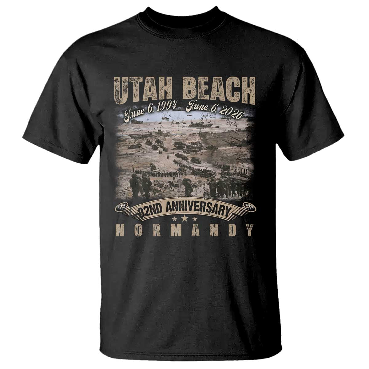 Utah Beach D Day T Shirt 82nd Anniversary Honor History Normandy WWII