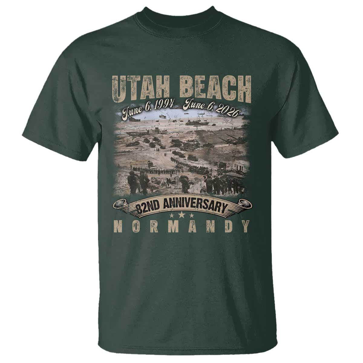 Utah Beach D Day T Shirt 82nd Anniversary Honor History Normandy WWII