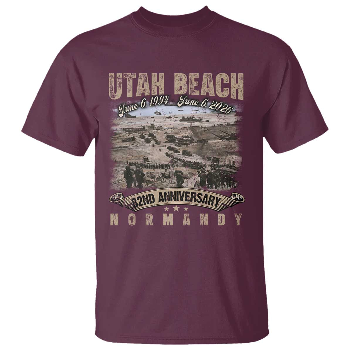 Utah Beach D Day T Shirt 82nd Anniversary Honor History Normandy WWII