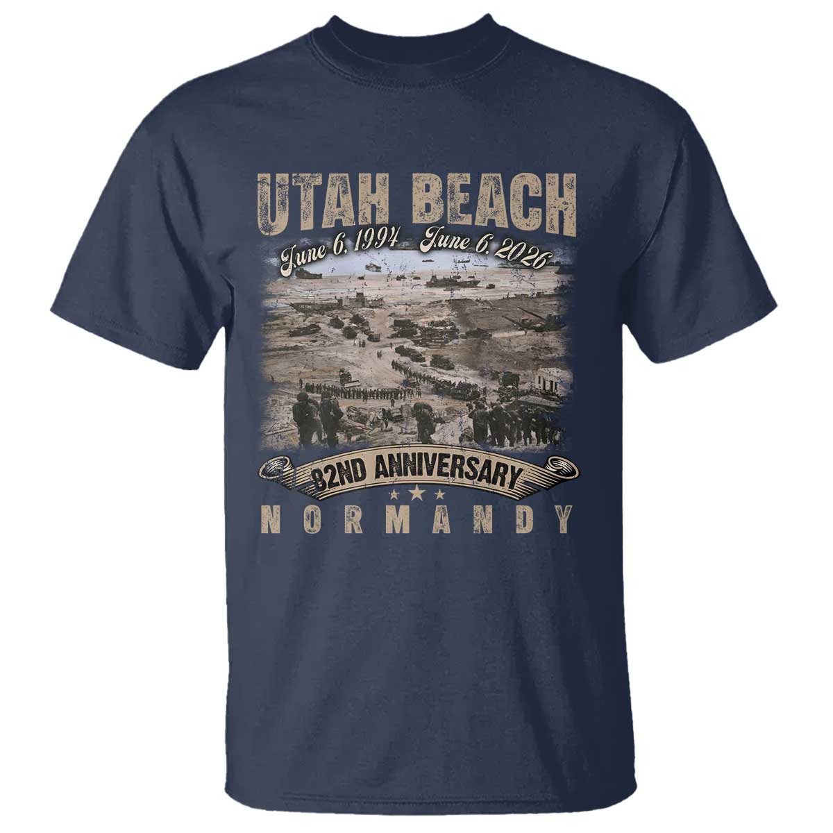 Utah Beach D Day T Shirt 82nd Anniversary Honor History Normandy WWII