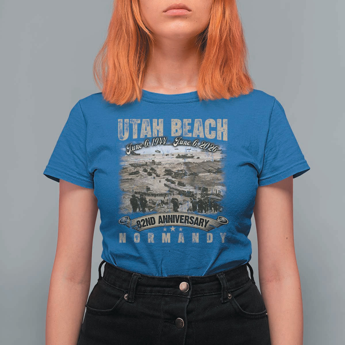 Utah Beach D Day T Shirt For Women 82nd Anniversary Honor History Normandy WWII