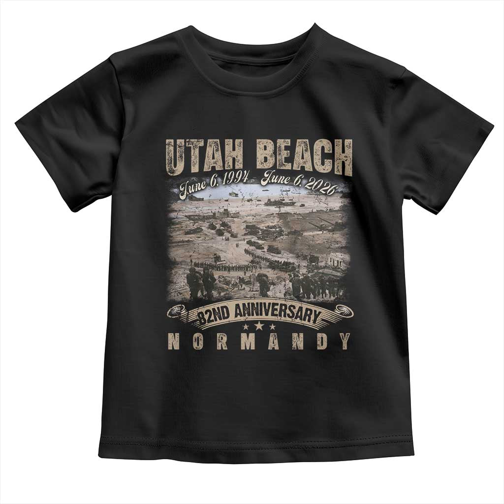 Utah Beach D Day Toddler T Shirt 82nd Anniversary Honor History Normandy WWII