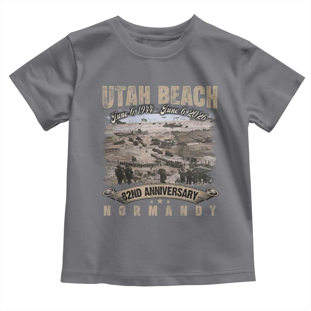 Utah Beach D Day Toddler T Shirt 82nd Anniversary Honor History Normandy WWII