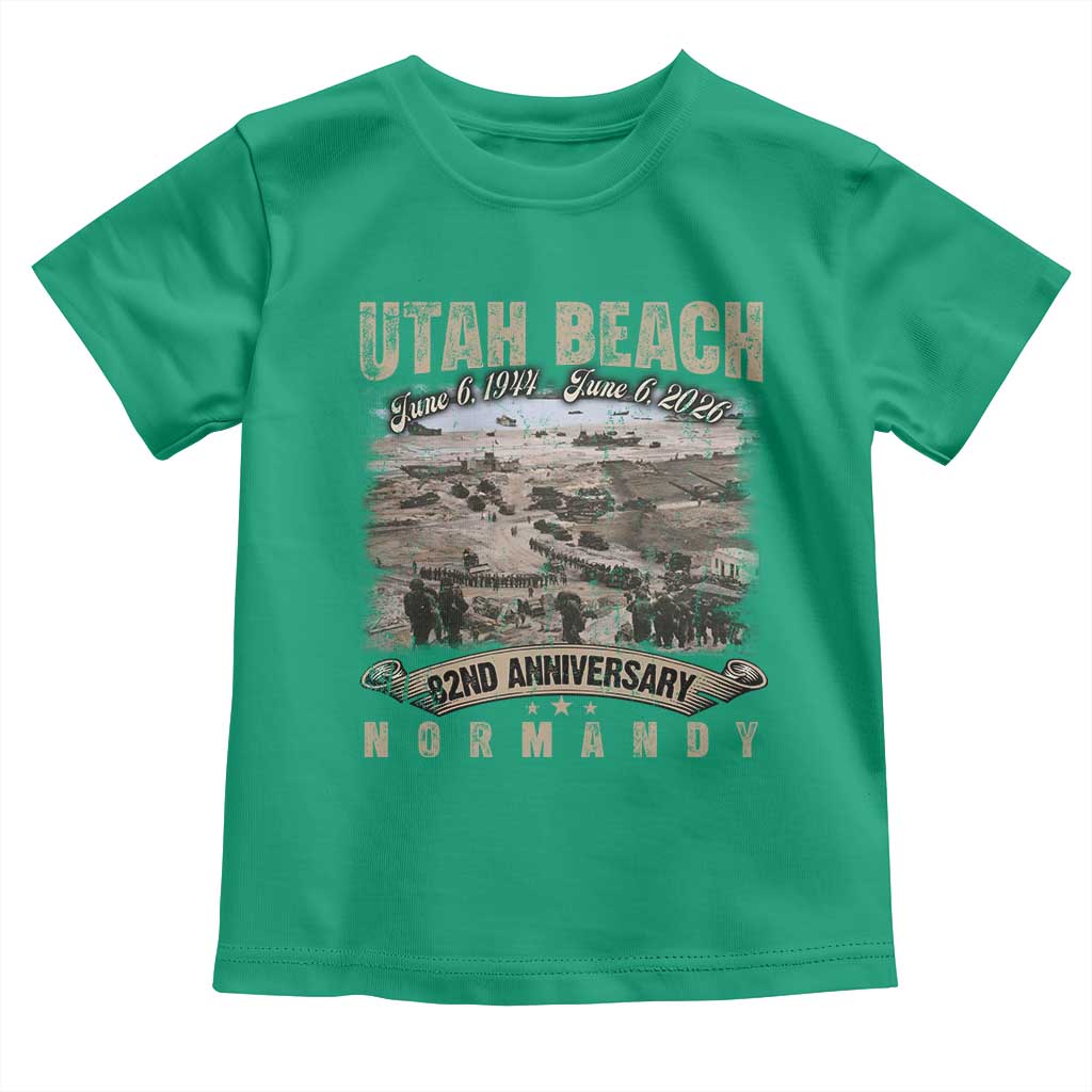 Utah Beach D Day Toddler T Shirt 82nd Anniversary Honor History Normandy WWII