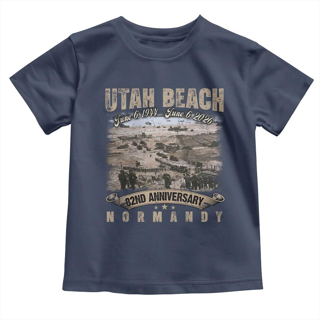 Utah Beach D Day Toddler T Shirt 82nd Anniversary Honor History Normandy WWII