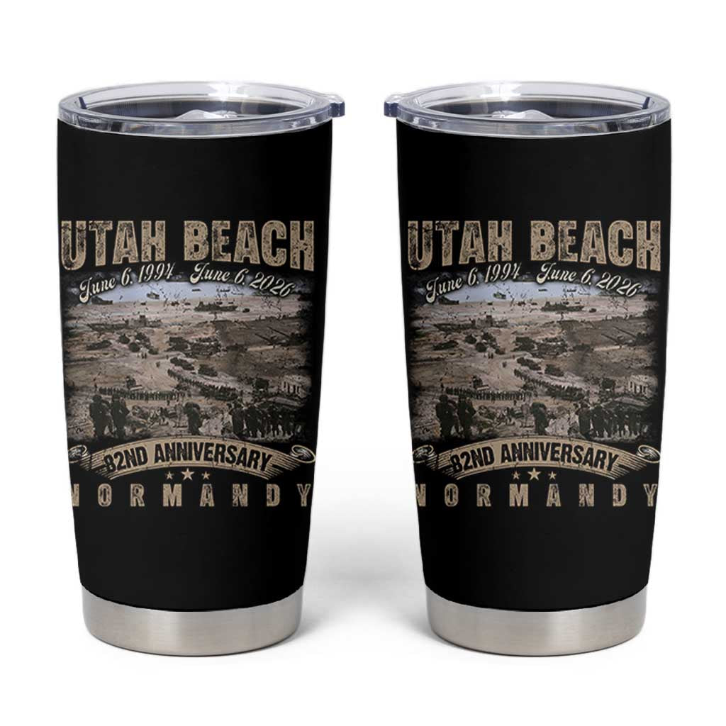 Utah Beach D Day Tumbler Cup 82nd Anniversary Honor History Normandy WWII