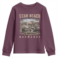 Utah Beach D Day Youth Sweatshirt 82nd Anniversary Honor History Normandy WWII