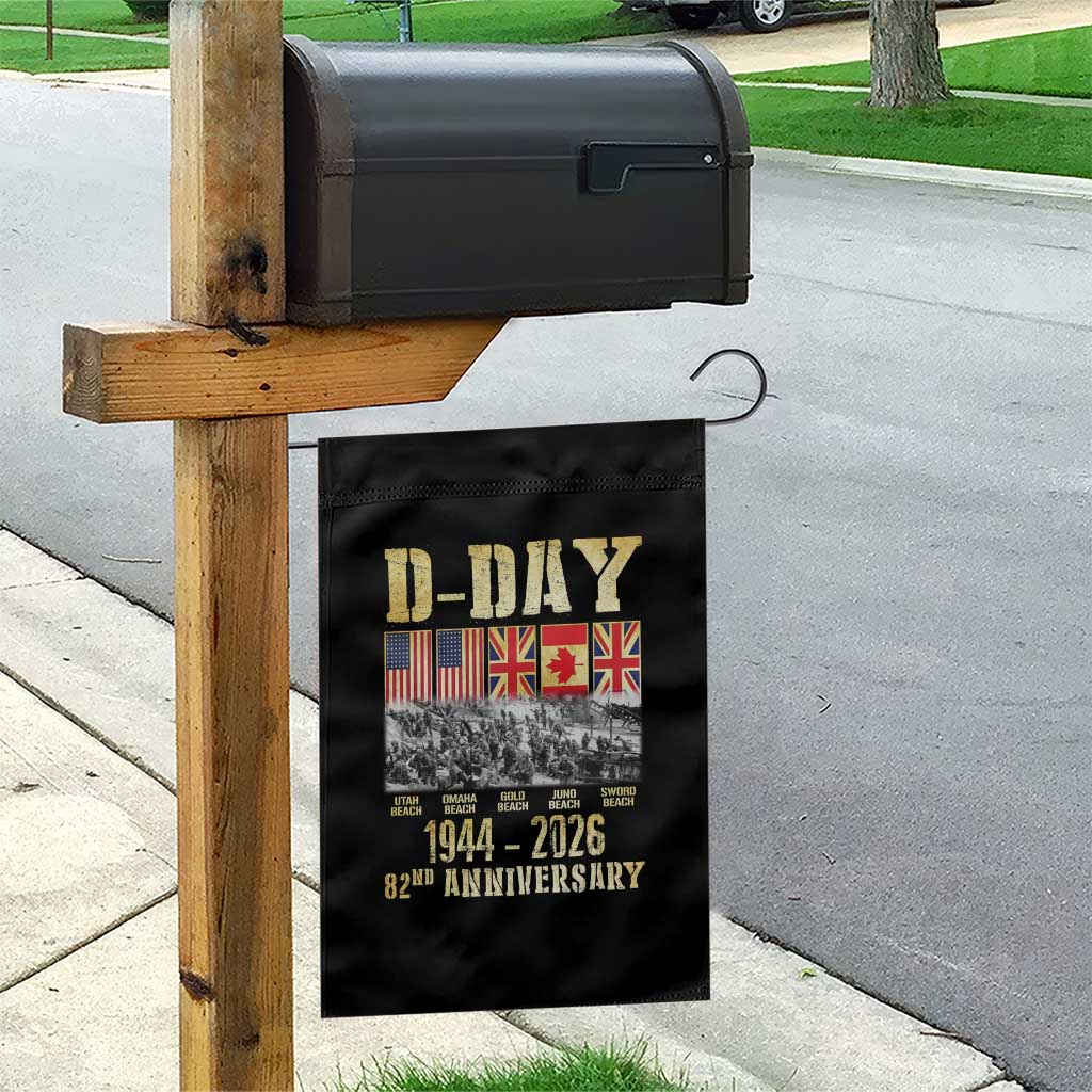D Day 82nd Anniversary Honor History Normandy WWII Garden Flag
