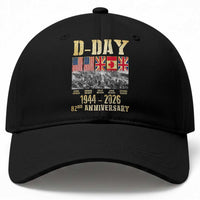 D Day 82nd Anniversary Honor History Normandy WWII Baseball Cap