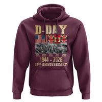 D Day 82nd Anniversary Honor History Normandy WWII Hoodie