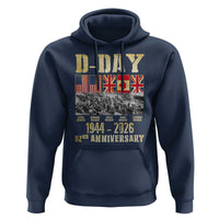 D Day 82nd Anniversary Honor History Normandy WWII Hoodie