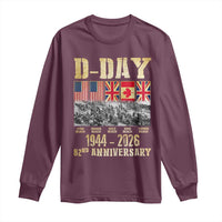 D Day 82nd Anniversary Honor History Normandy WWII Long Sleeve Shirt