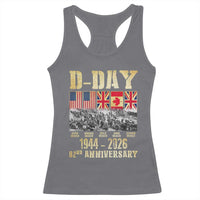 D Day 82nd Anniversary Honor History Normandy WWII Racerback Tank Top
