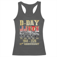 D Day 82nd Anniversary Honor History Normandy WWII Racerback Tank Top