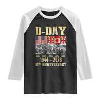 D Day 82nd Anniversary Honor History Normandy WWII Raglan Shirt