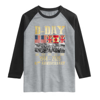 D Day 82nd Anniversary Honor History Normandy WWII Raglan Shirt